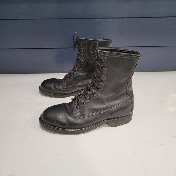 Vintage Addison Shoe Company Steel Toe Leather Boots Men's 5.5 Woman's 7… - Picture 5 of 14